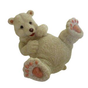 Playful Polar Bear Figurine - Animal Nature Figure - Home Decor